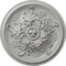 Ekena Millwork Katheryn Ceiling Medallion (Fits Canopies up to 2 1/8"), Hand-Painted Frost, 14 1/2"OD x 2 3/4"P CM14KTFRF - alternate 1